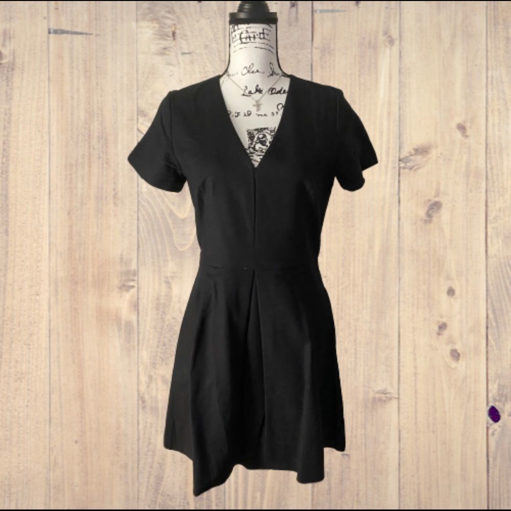 Black “V” Neck Dress